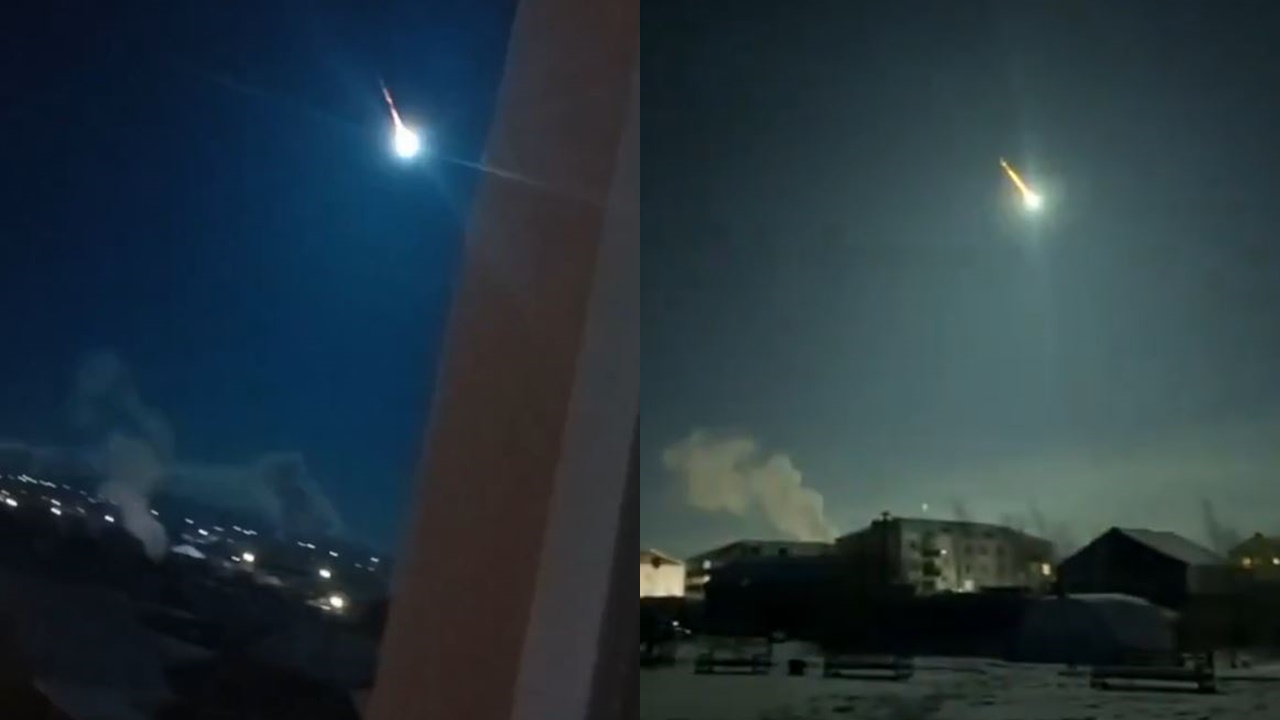 Viewers stunned after a video captured an asteroid crashing into Earth