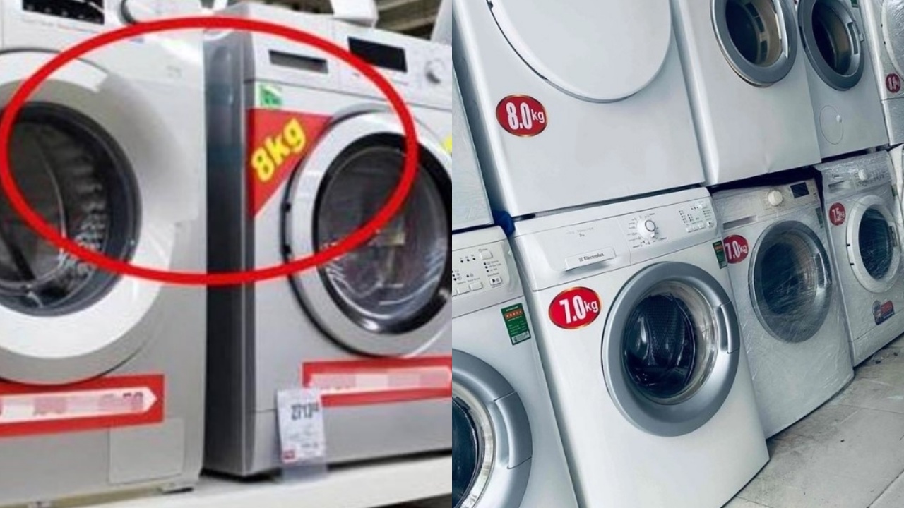 What does the weight on a washing machine mean?